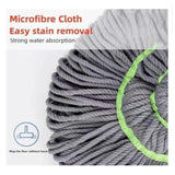 MICROFIBER TWIST MOP FOR FLOOR CLEANING** 🧼