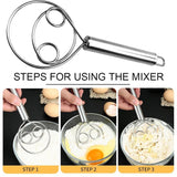 Stainless Steel Dutch Whisk 
BREAD MIXING TOOL