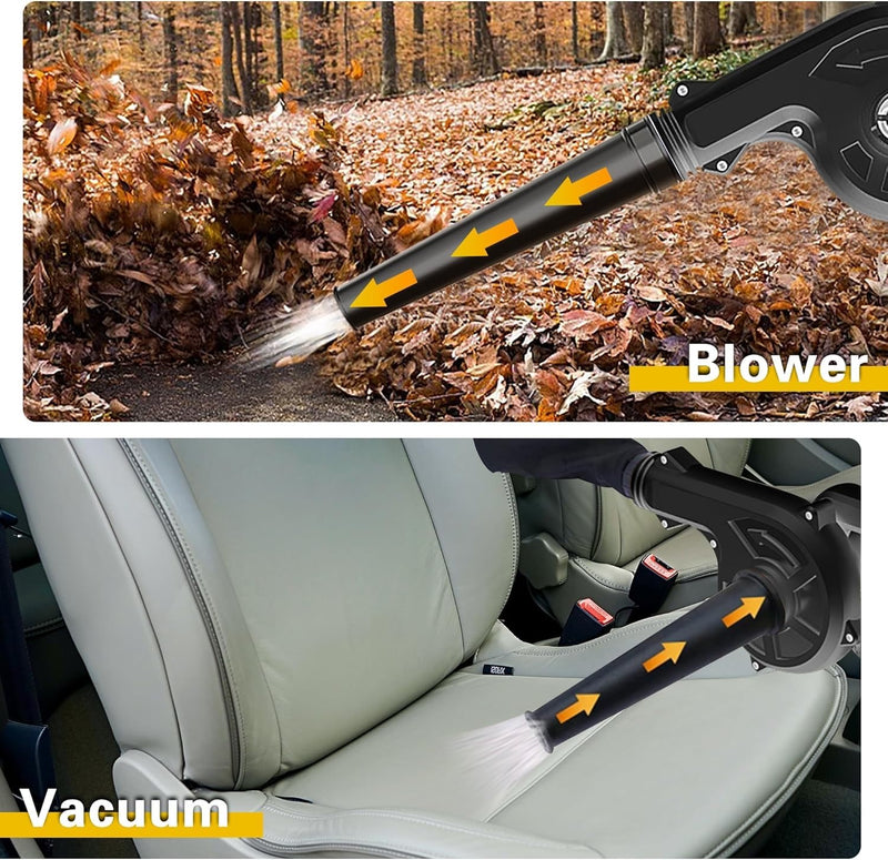 🍃 2 in 1 Portable Mini Leaf Blower & Vacuum for Lawn 🧹