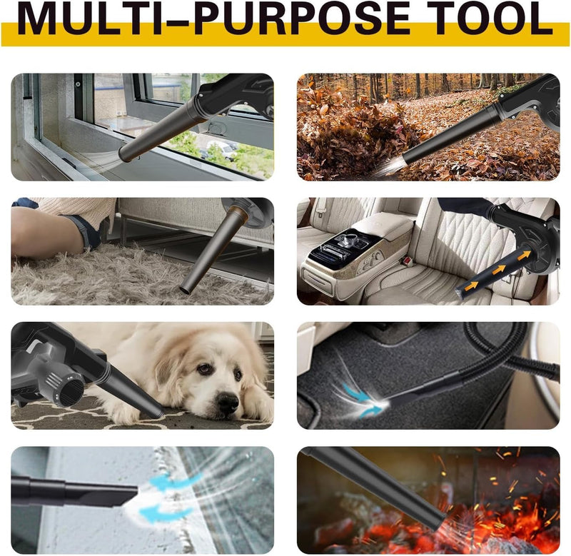 🍃 2 in 1 Portable Mini Leaf Blower & Vacuum for Lawn 🧹