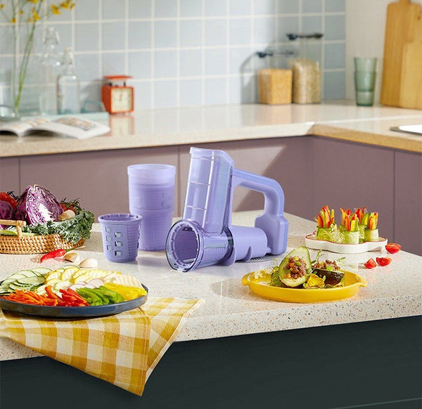 Electric Plastic Vegetable Cutter Slicer and Cheese Grater