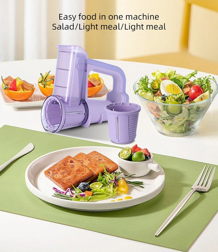 Electric Plastic Vegetable Cutter Slicer and Cheese Grater
