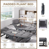 Portable Bed for Adults Camping with Cushion and Pillow