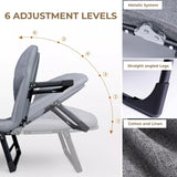 Portable Bed for Adults Camping with Cushion and Pillow