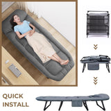 Portable Bed for Adults Camping with Cushion and Pillow