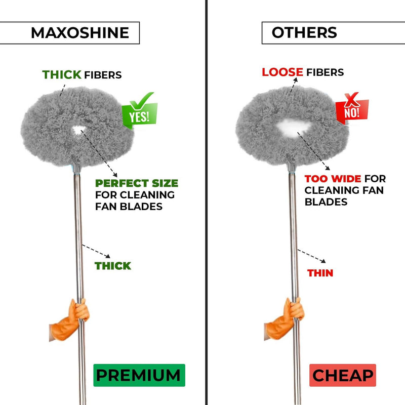 Fan Cleaner Brush with Long Rod