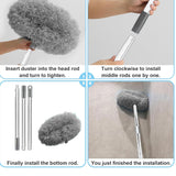 Fan Cleaner Brush with Long Rod