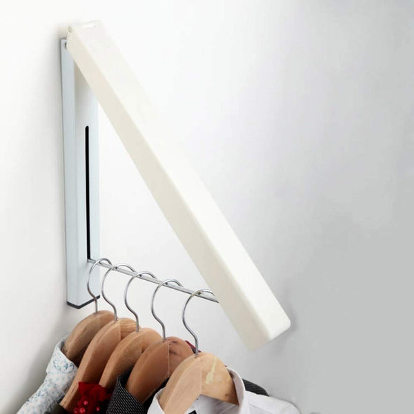 Wall Mountable Hidden Type Plastic Clothes Hanger