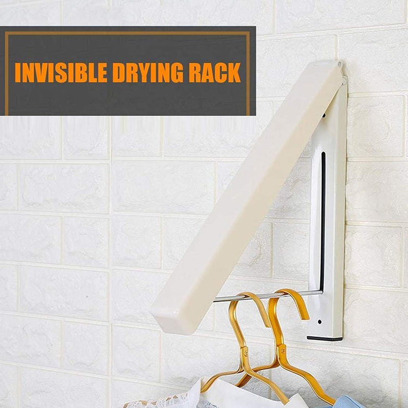Wall Mountable Hidden Type Plastic Clothes Hanger