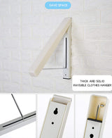 Wall Mountable Hidden Type Plastic Clothes Hanger
