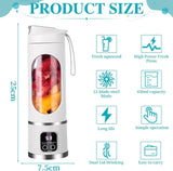 Portable Blender — Electric Juicer & Fruit Mixer (USB Rechargeable) 🍓🔋