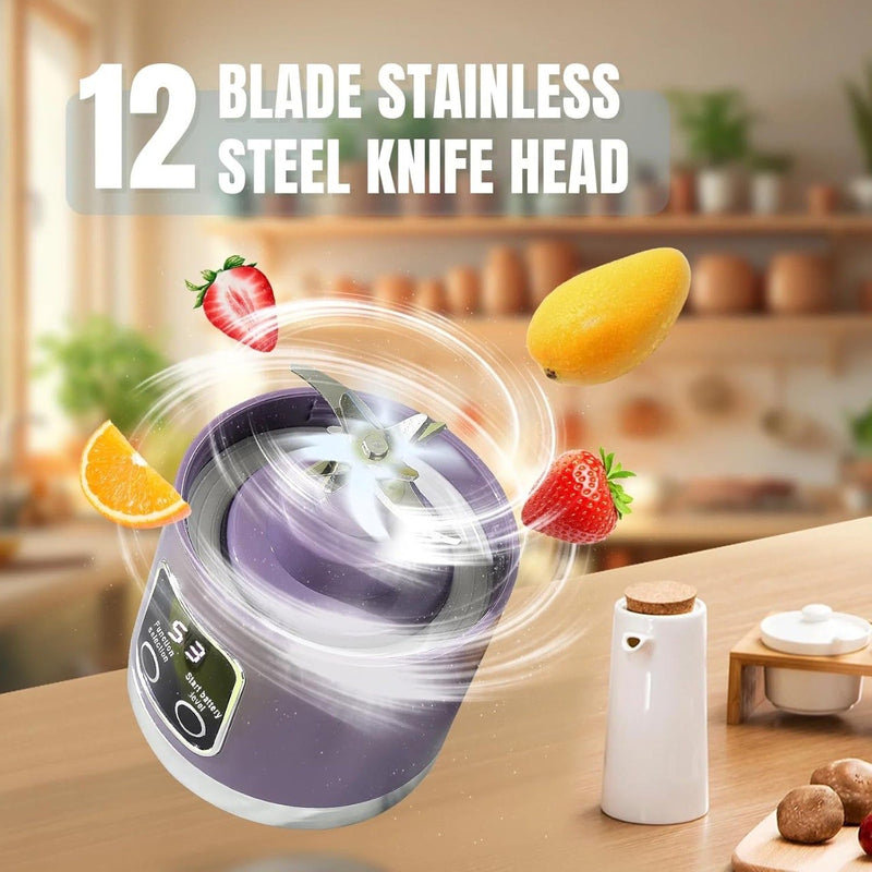 Portable Blender — Electric Juicer & Fruit Mixer (USB Rechargeable) 🍓🔋