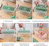 Ice Cube Storage Box with Ice Scoop