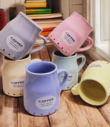 Handmade Ceramic Multicolor Coffee Mugs — Set of 6 ☕🌈