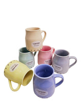 Handmade Ceramic Multicolor Coffee Mugs — Set of 6 ☕🌈
